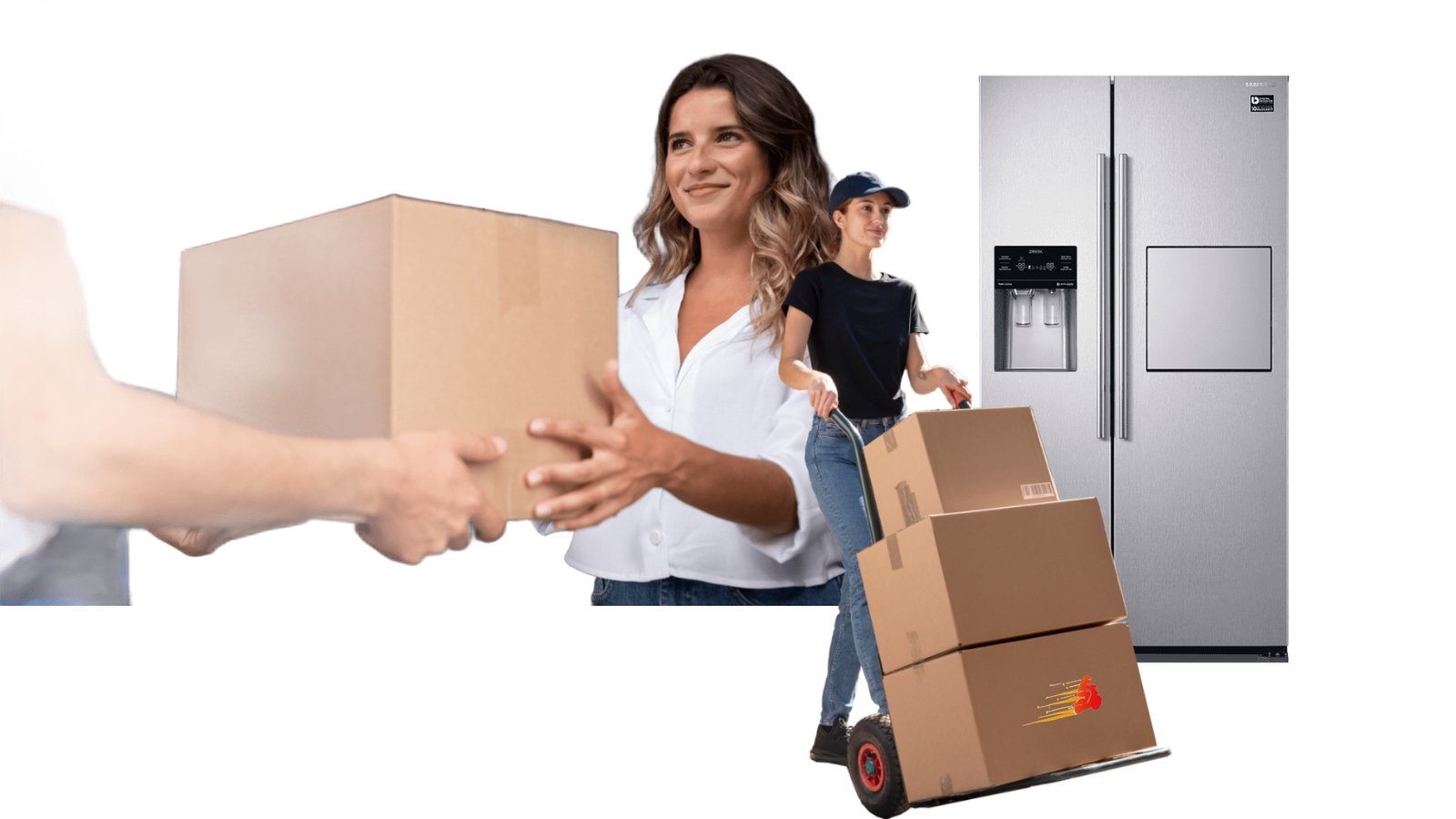 Repartidor de Serviflash en moto